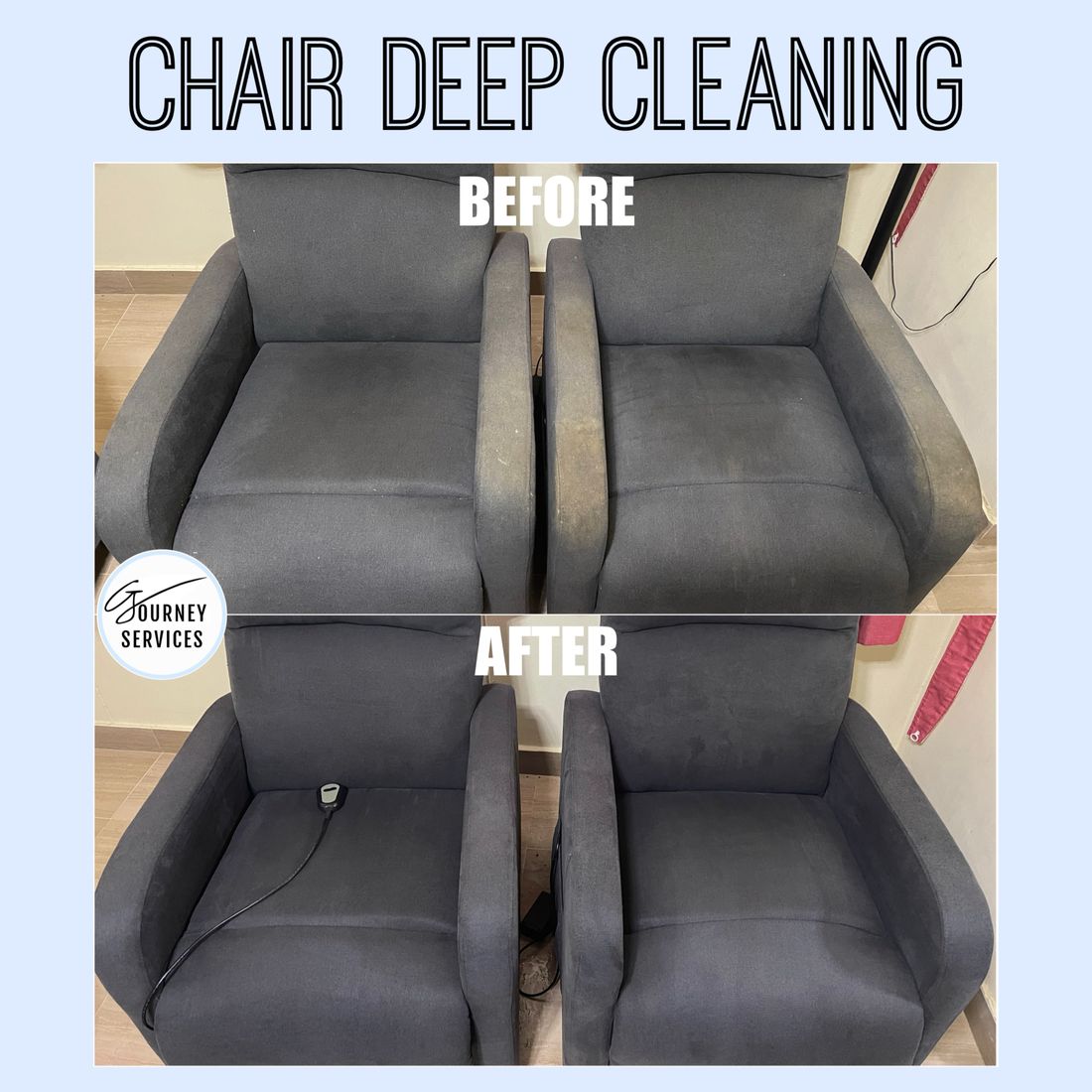G Journey before and after deep cleaning result