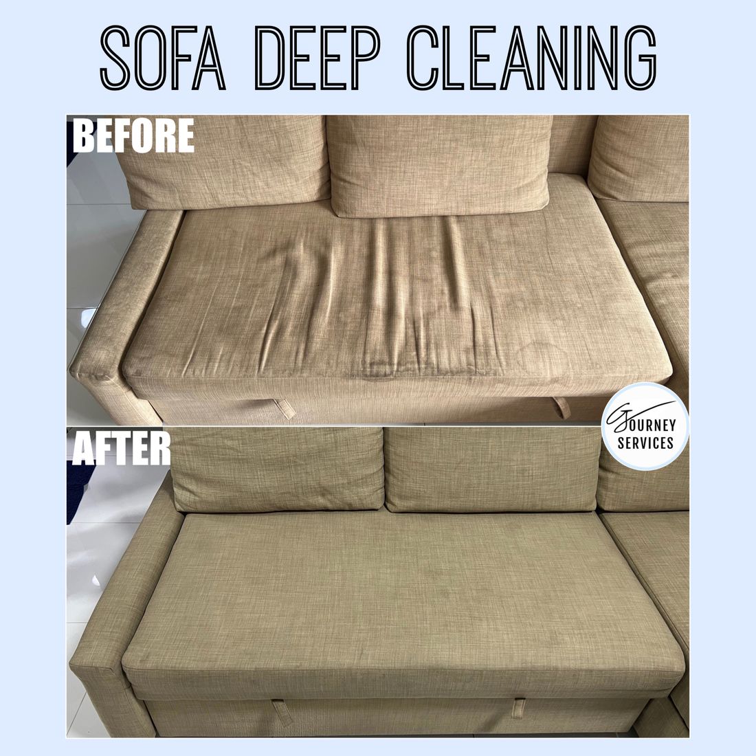 G Journey before and after deep cleaning result