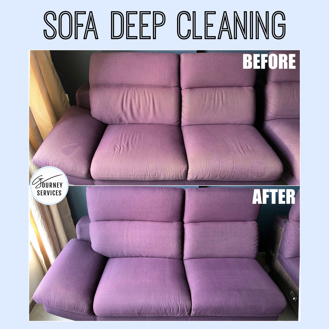 G Journey before and after deep cleaning result