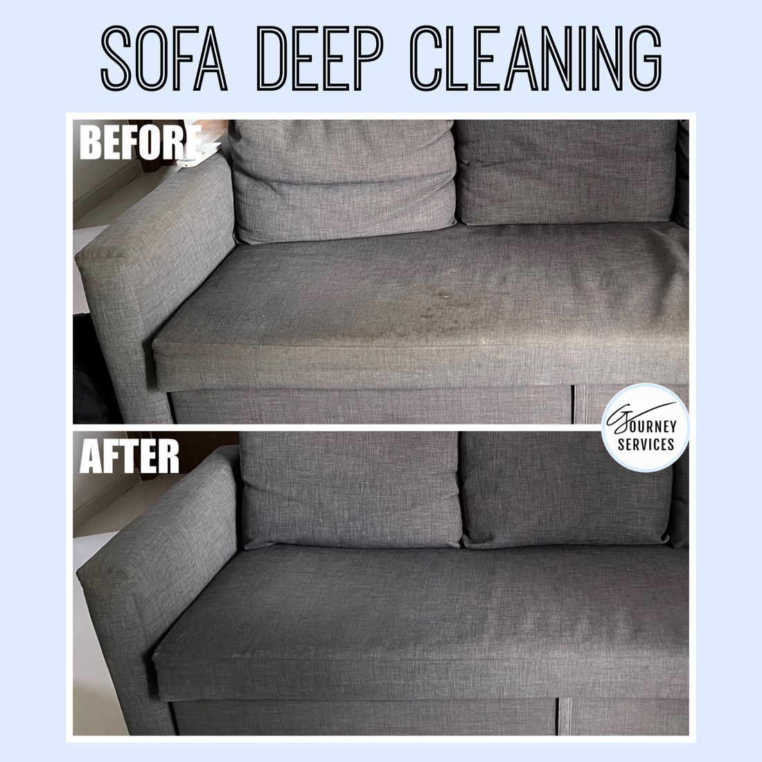 G Journey before and after deep cleaning result